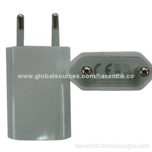 USB Travel Chargers for iPhone 4 with 800/1,000mA Output